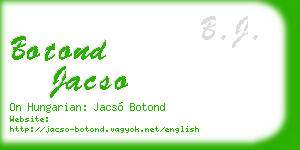 botond jacso business card