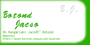 botond jacso business card